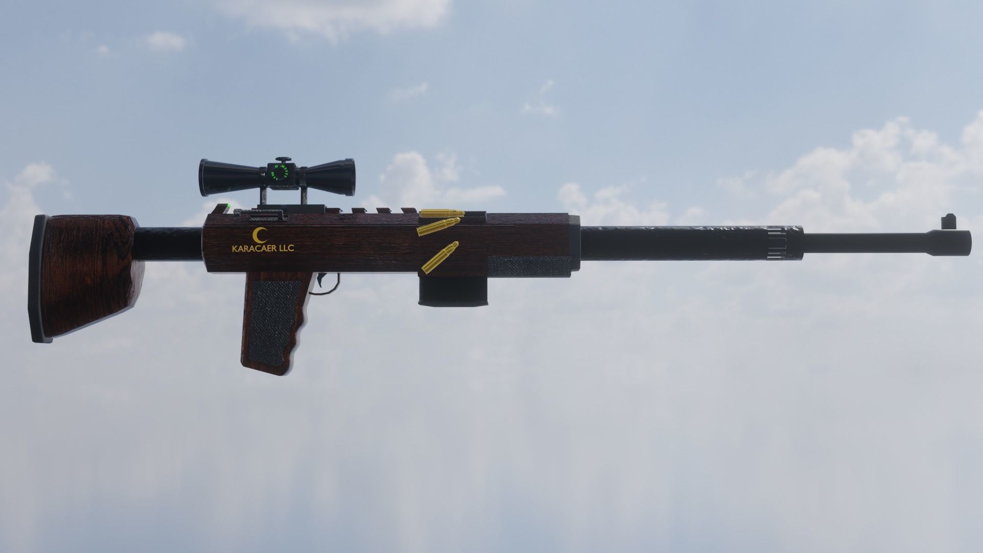 sniper rifle 3D model_1