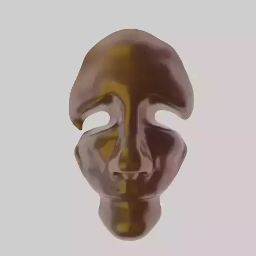 Crying Face Sculpture