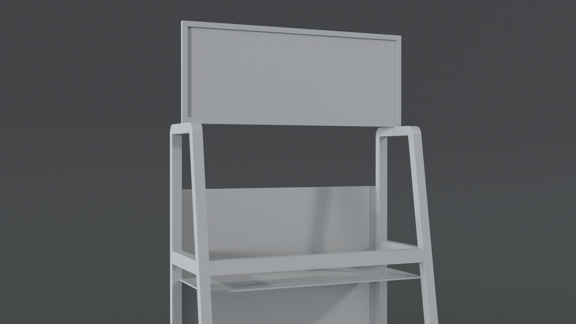 Motor Oil Stand Shelf Rack only - 3 Variants  New-Old-Aged Low-poly 3D model_31