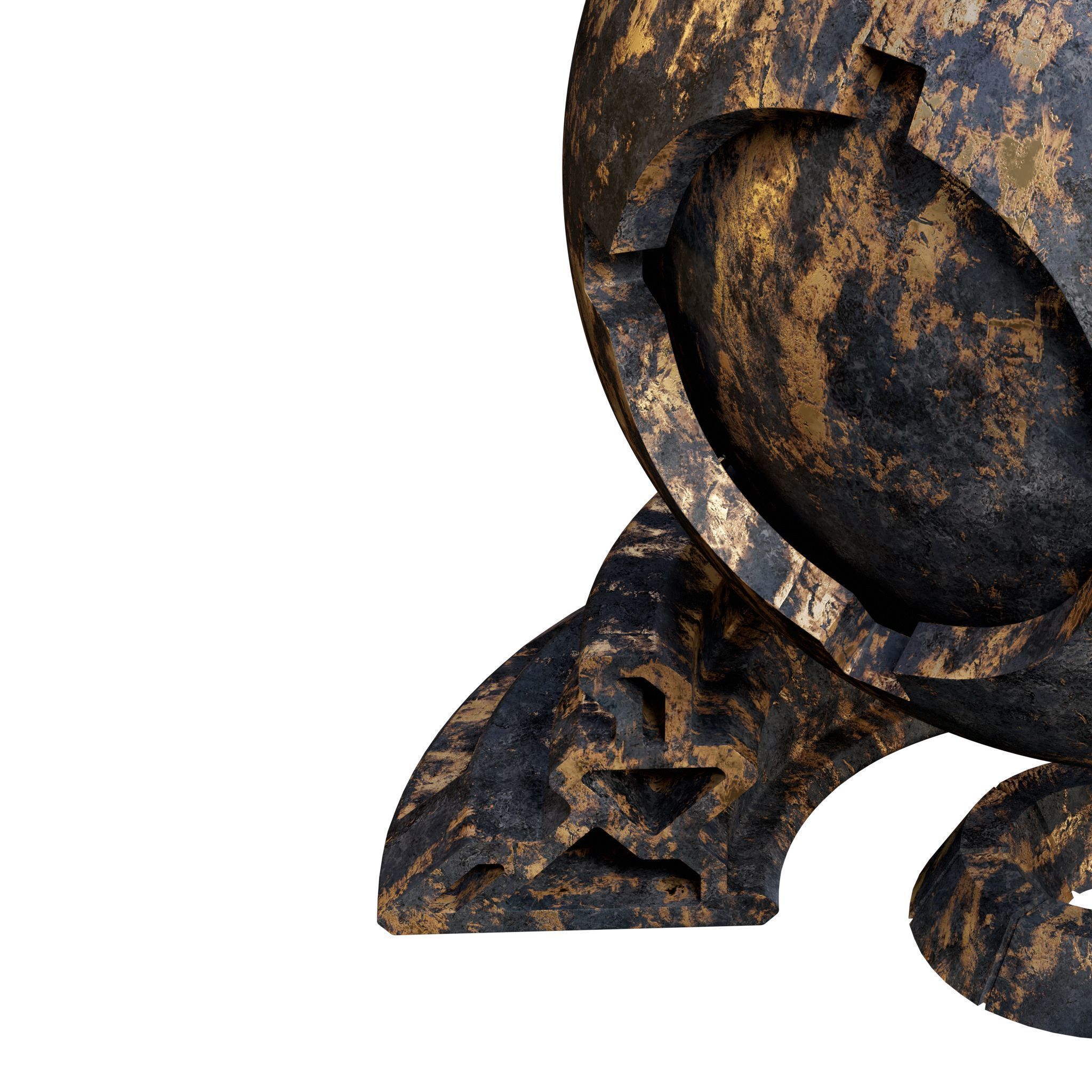 Plaster Patina Materials 05-06 - PBR - Seamless - 4k - SBSAR Low-poly 3D model_6