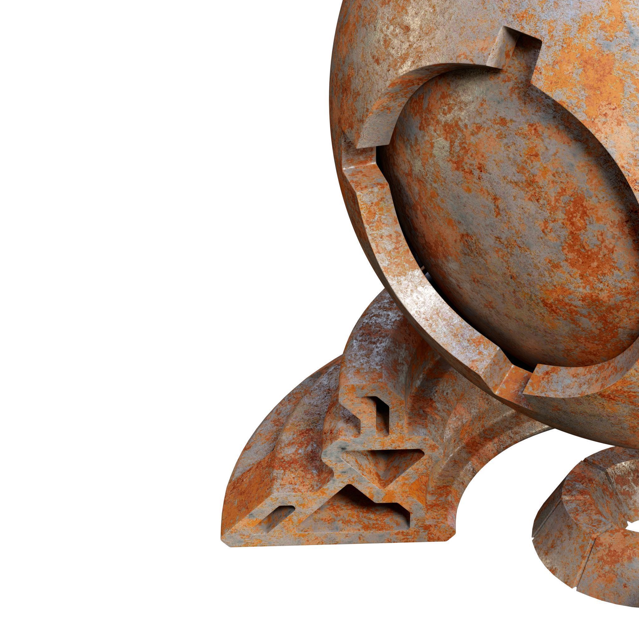 Plaster Patina Materials 05-06 - PBR - Seamless - 4k - SBSAR Low-poly 3D model_7