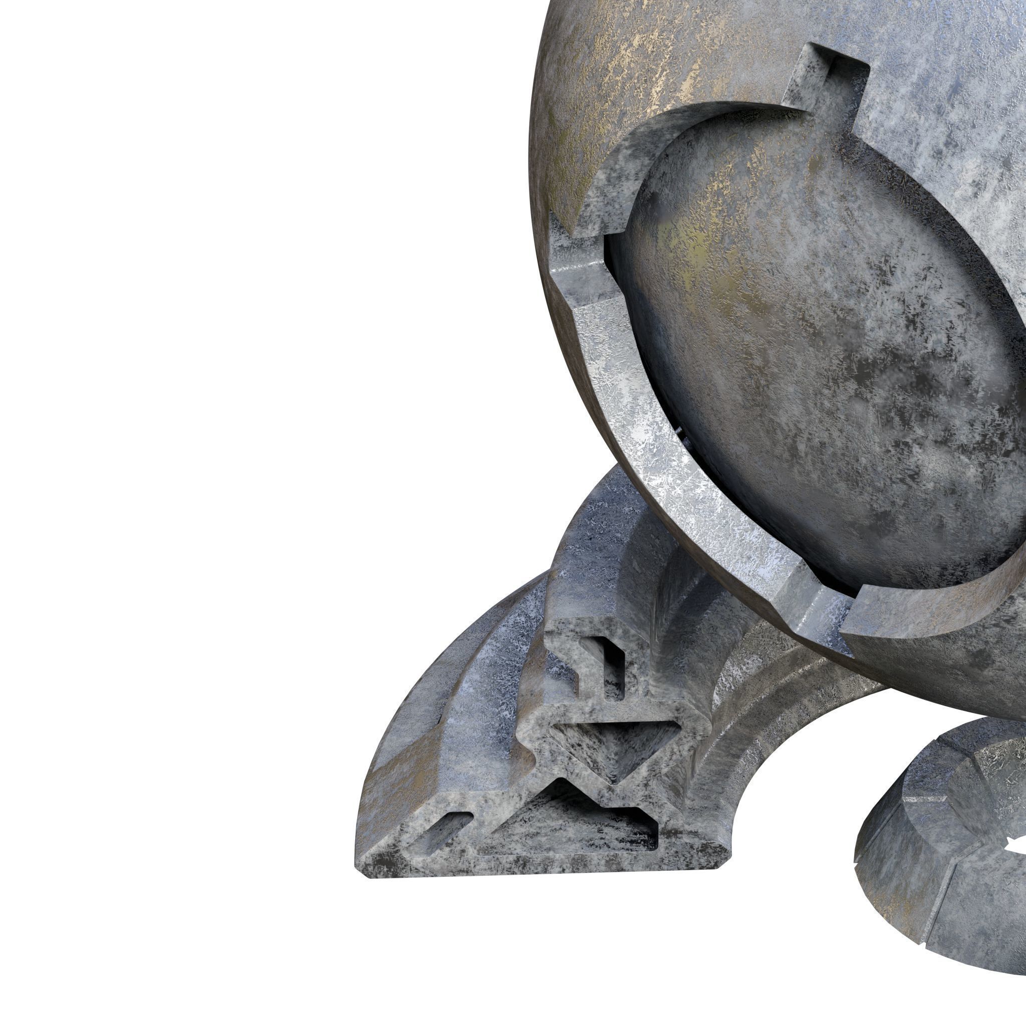 Plaster Patina Materials 07-08 - PBR - Seamless - 4k - SBSAR Low-poly 3D model_6