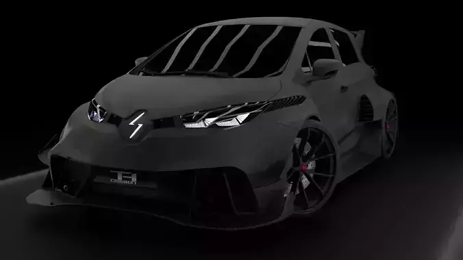 Renault Zoe Modified Rigged