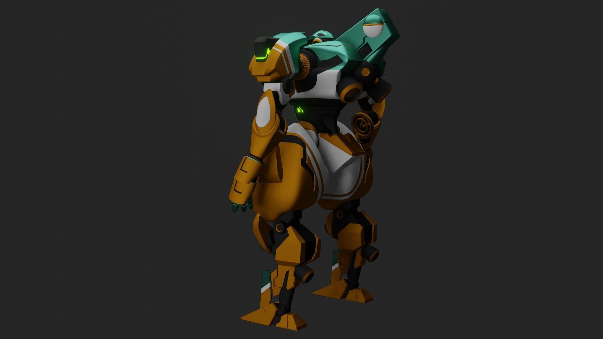 Sci-Fi robot  3D model_2