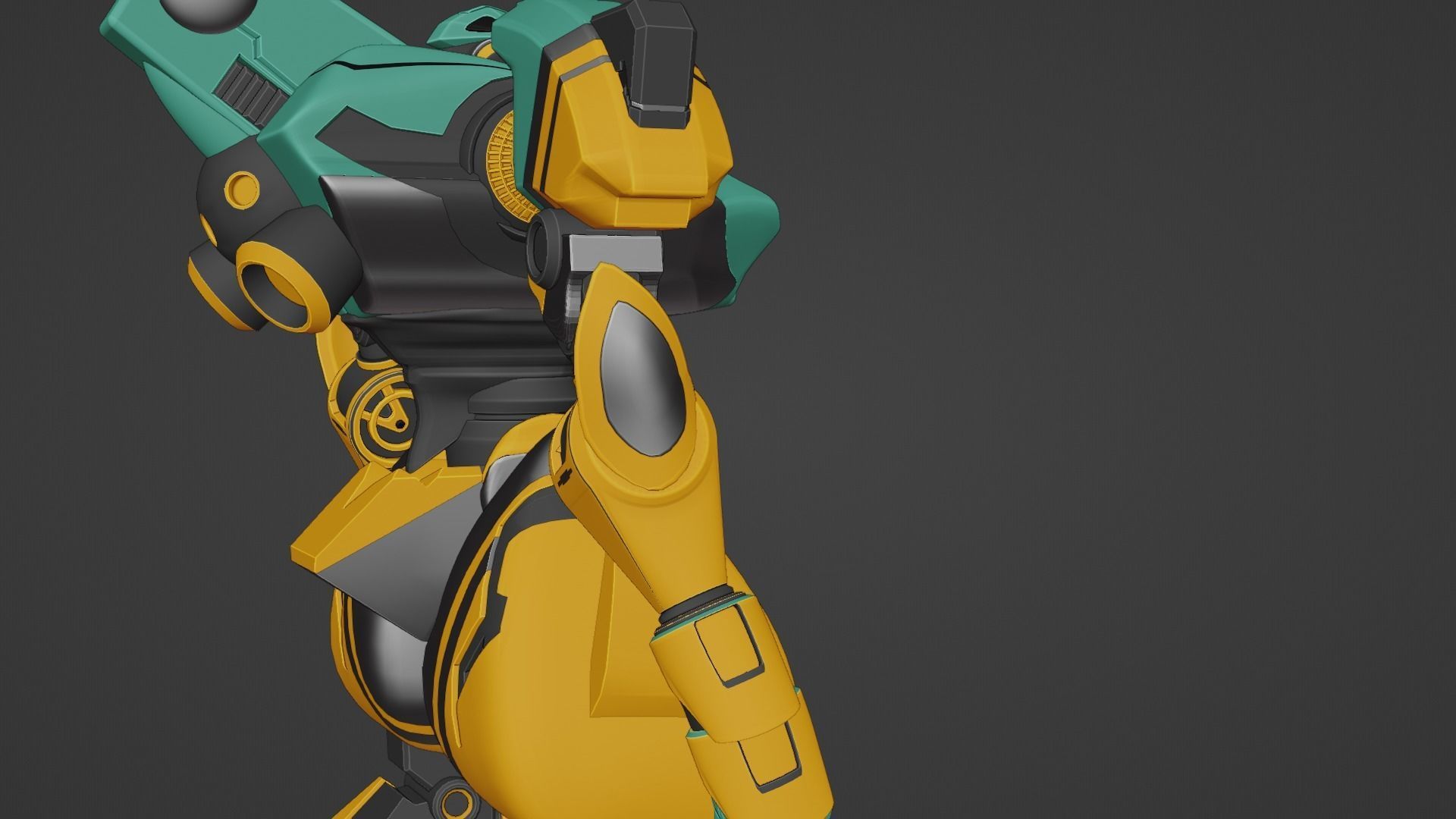 Sci-Fi robot  3D model_41