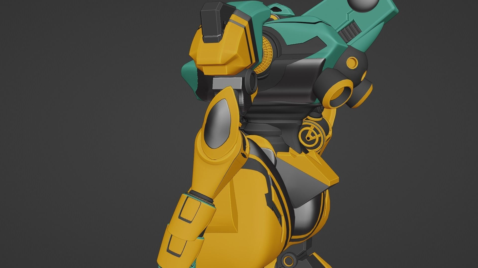 Sci-Fi robot  3D model_42