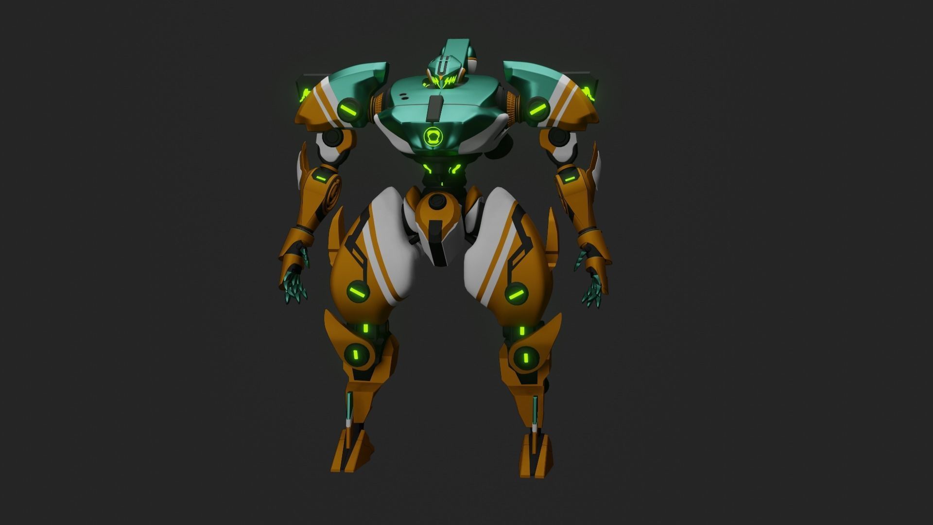 Sci-Fi robot  3D model_26
