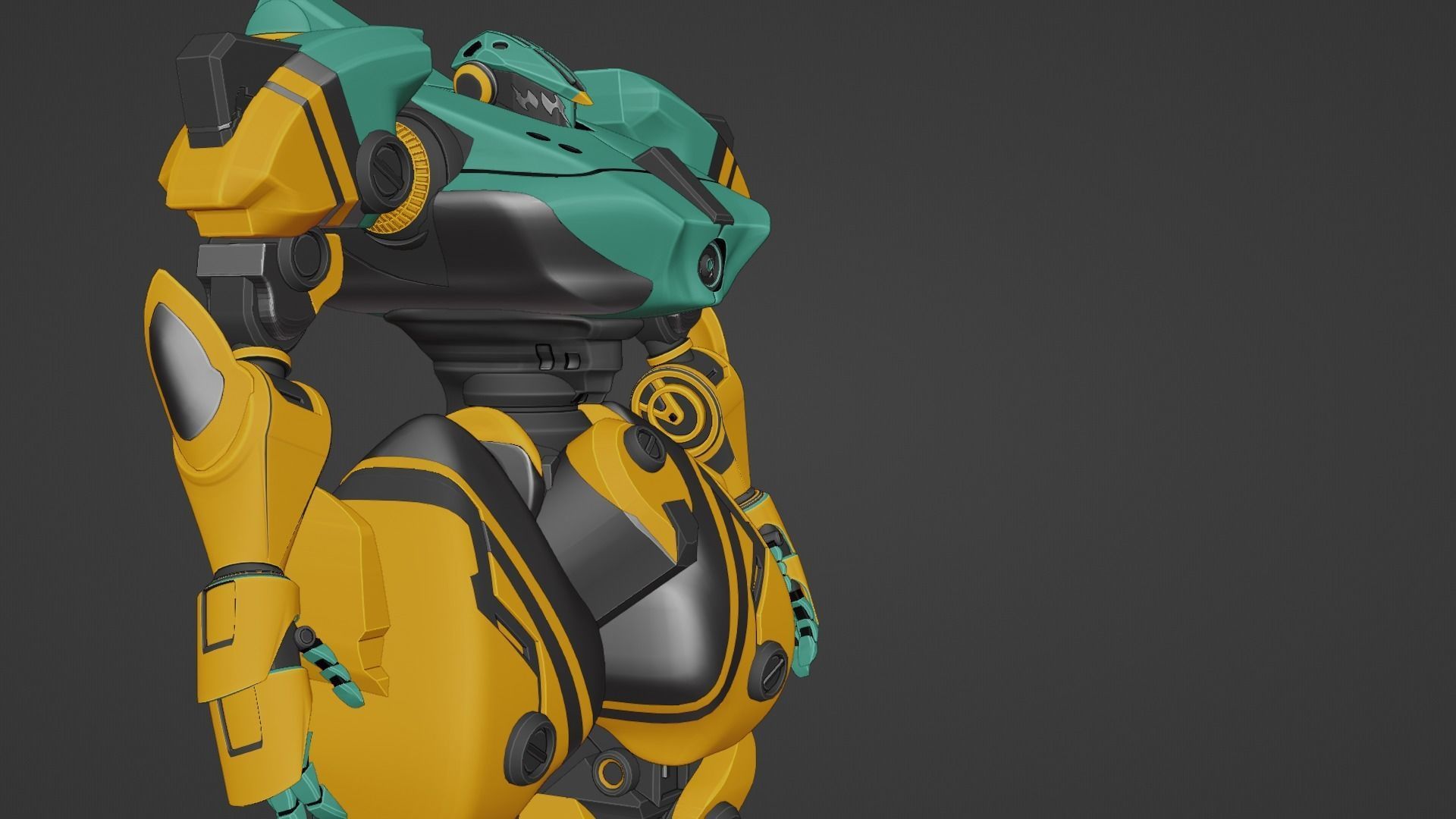 Sci-Fi robot  3D model_47