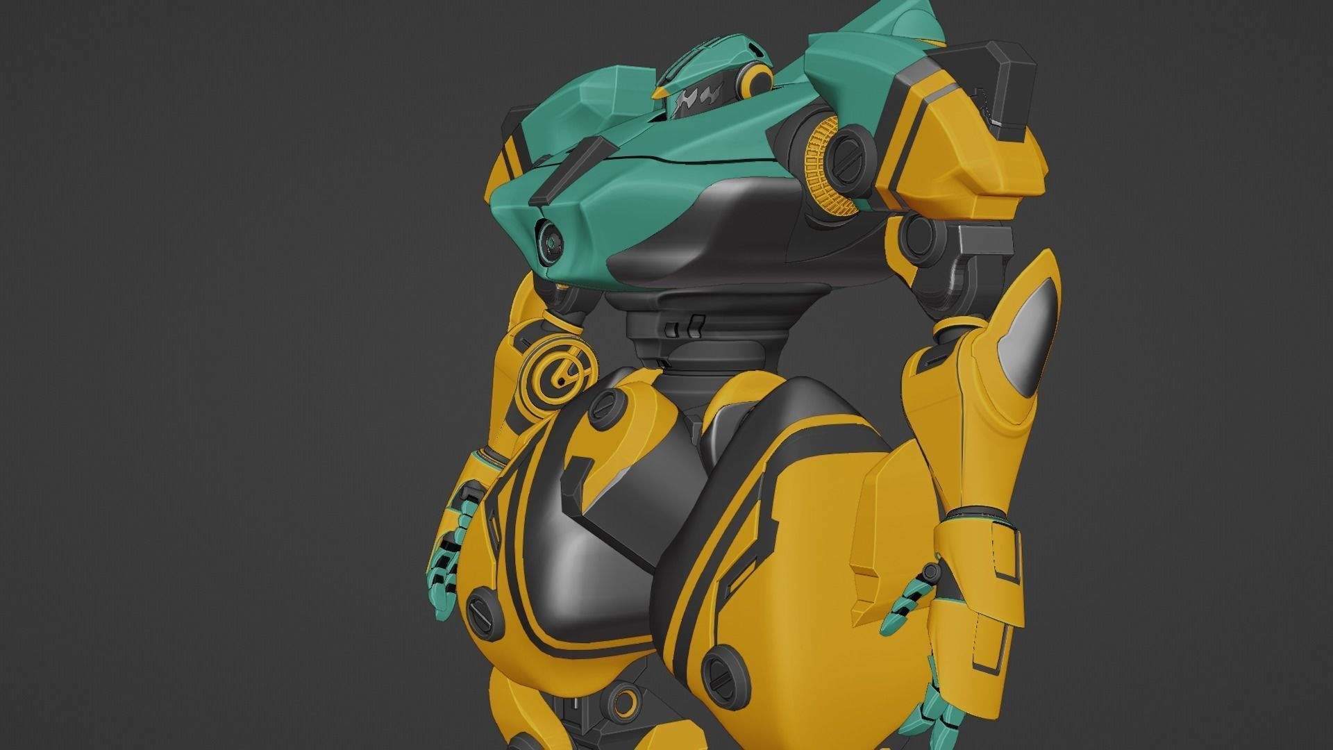 Sci-Fi robot  3D model_32
