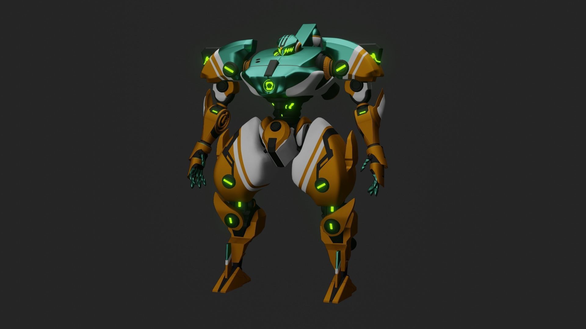 Sci-Fi robot  3D model_28