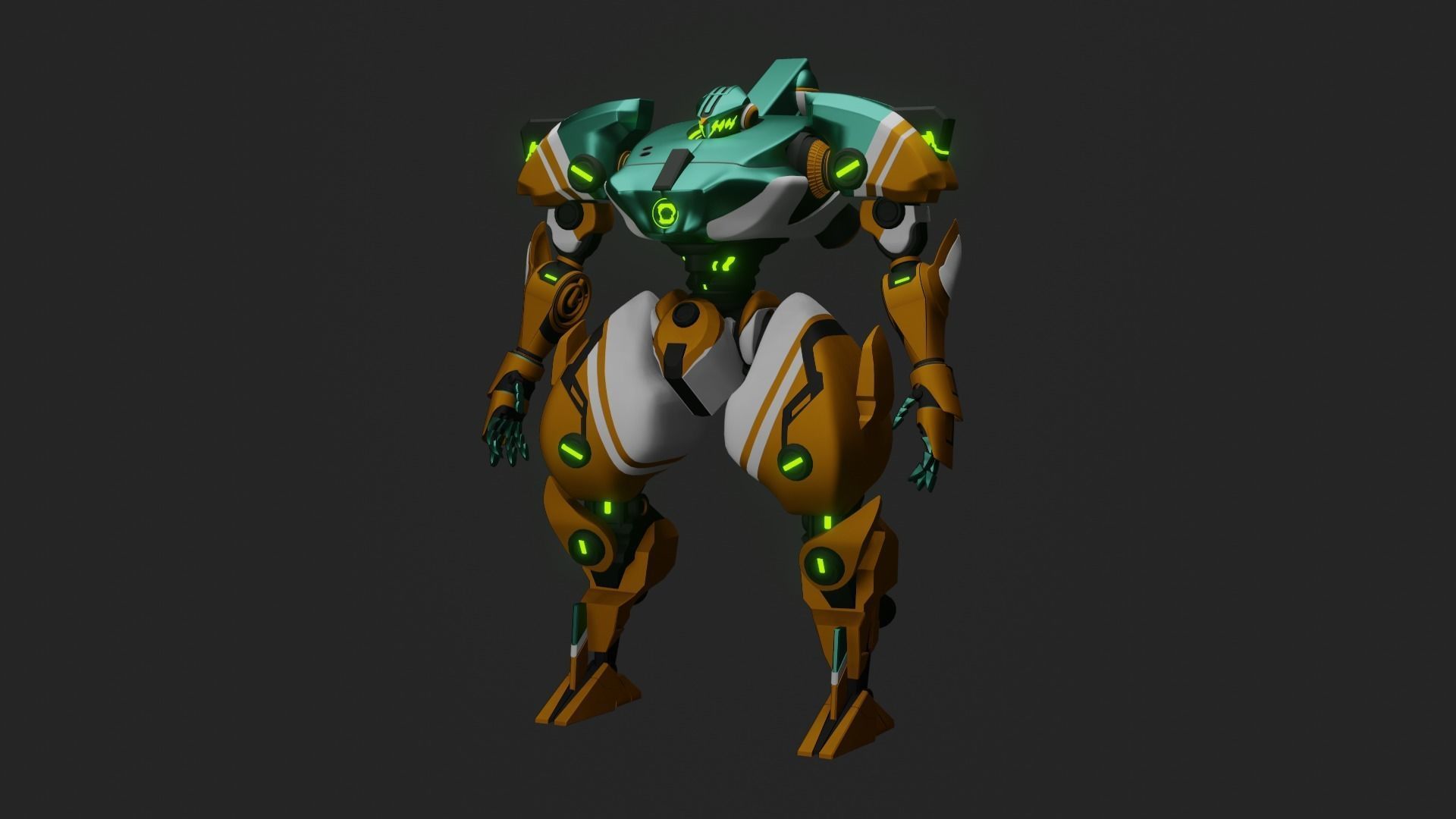 Sci-Fi robot  3D model_29