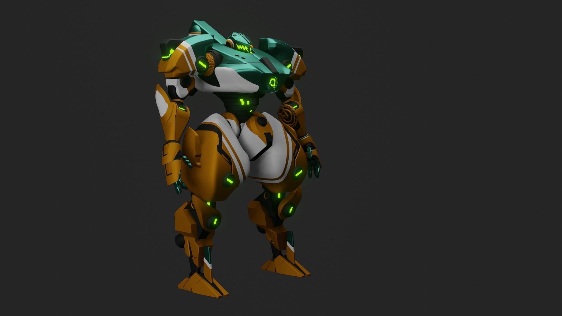 Sci-Fi robot  3D model_22