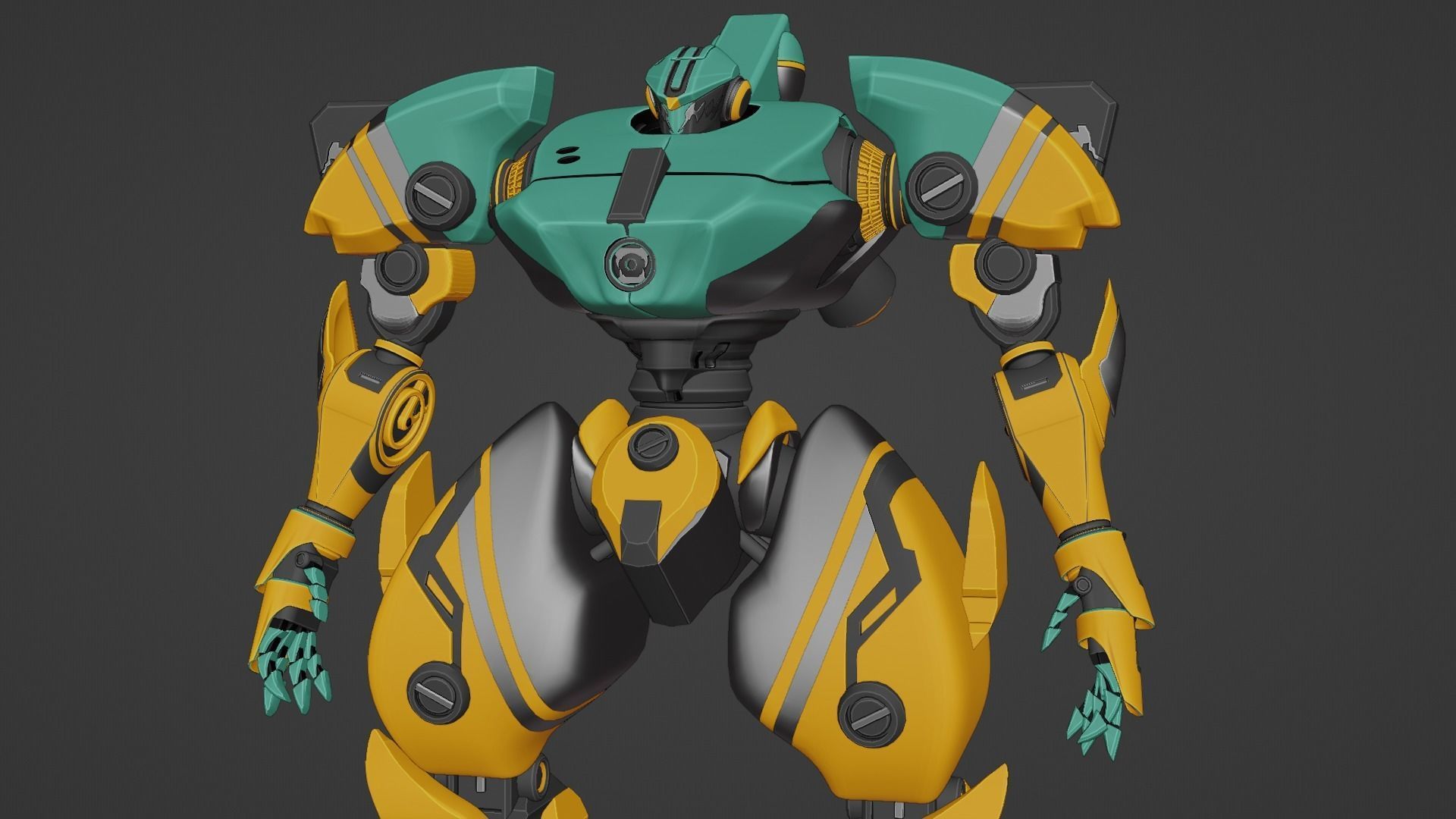 Sci-Fi robot  3D model_34