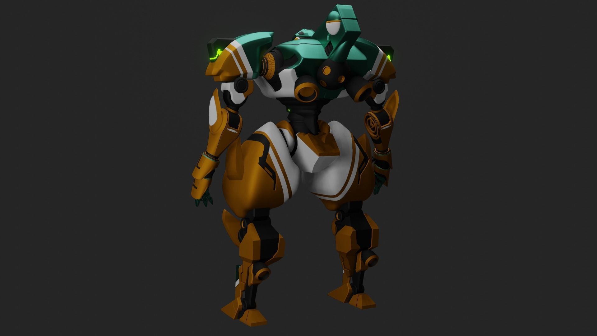 Sci-Fi robot  3D model_3