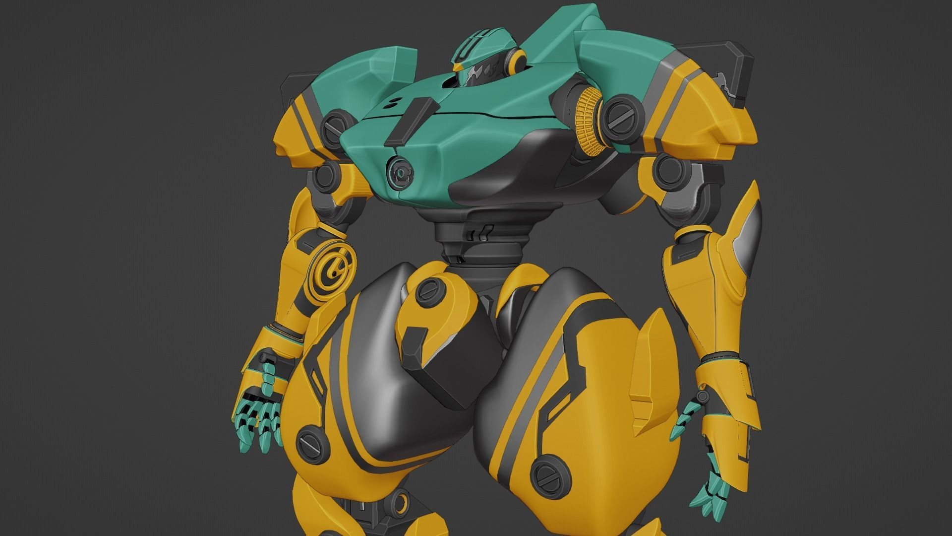 Sci-Fi robot  3D model_46