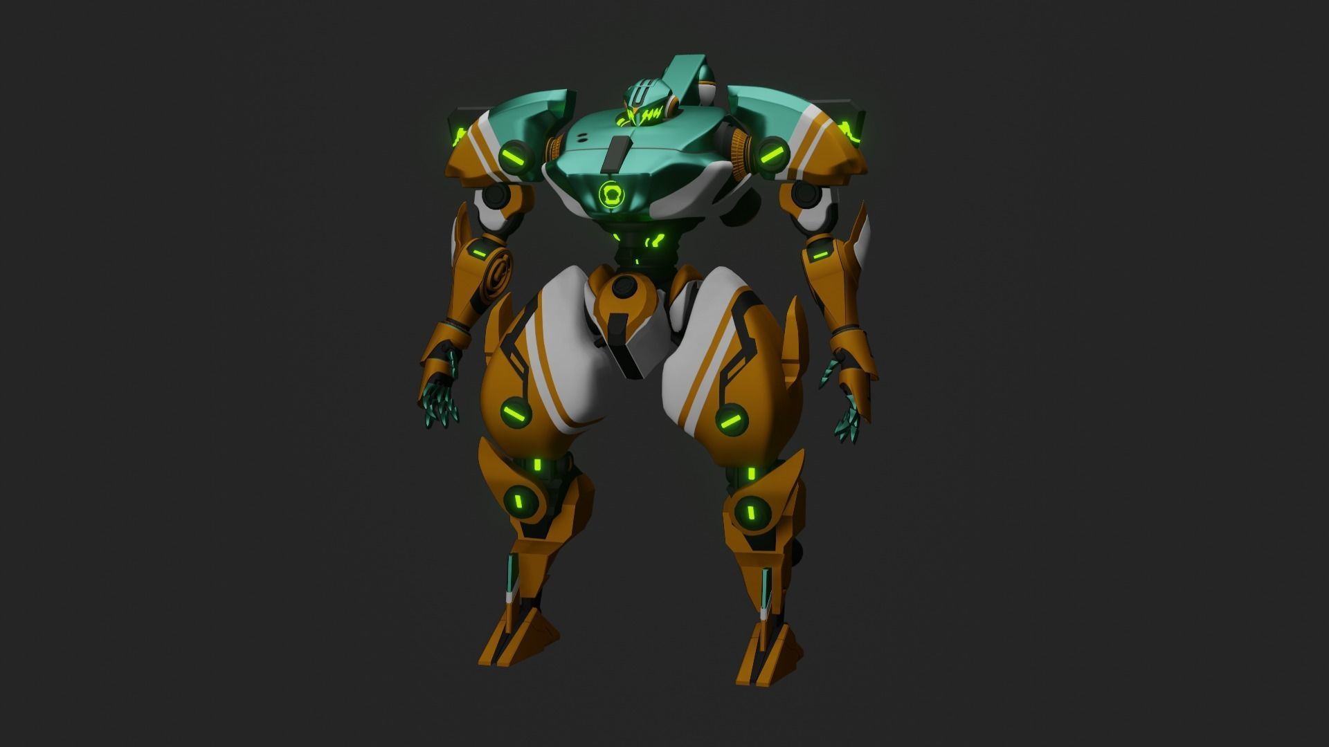 Sci-Fi robot  3D model_27