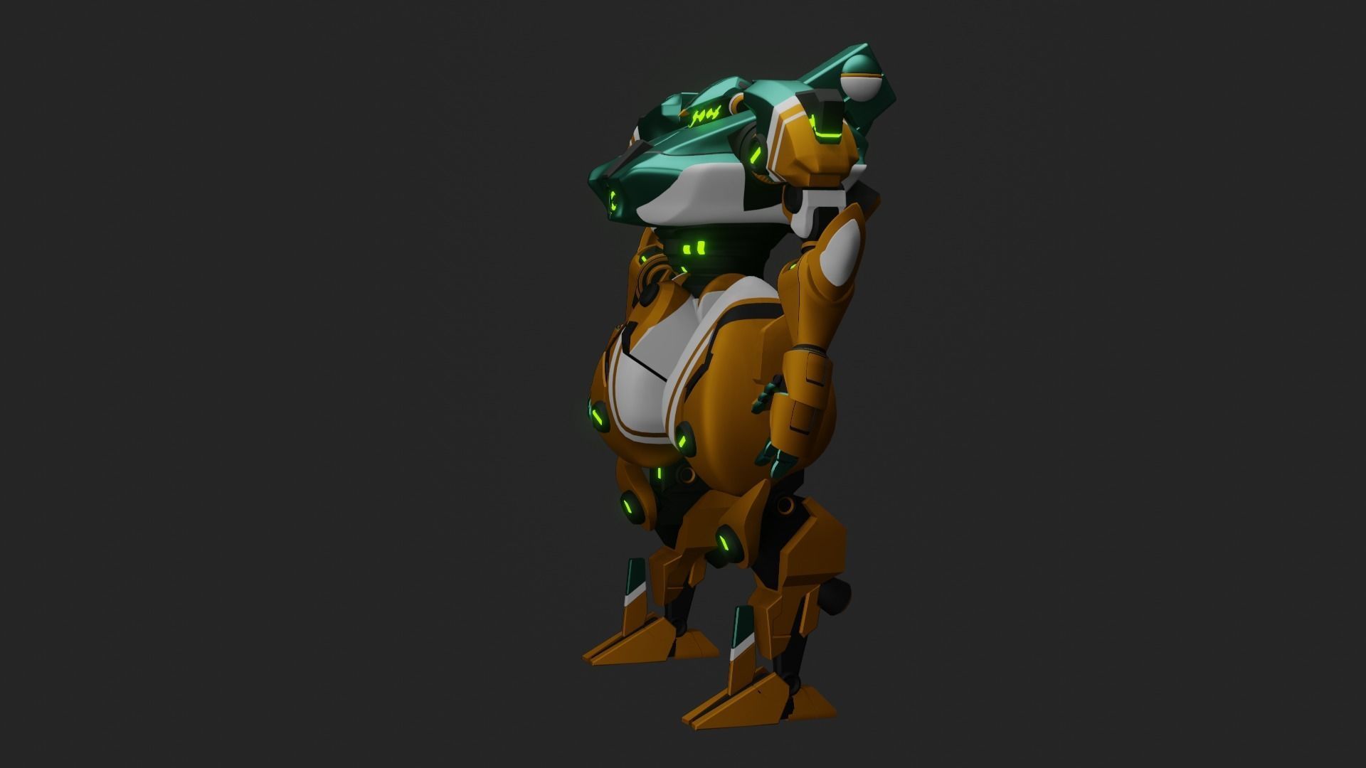 Sci-Fi robot  3D model_6