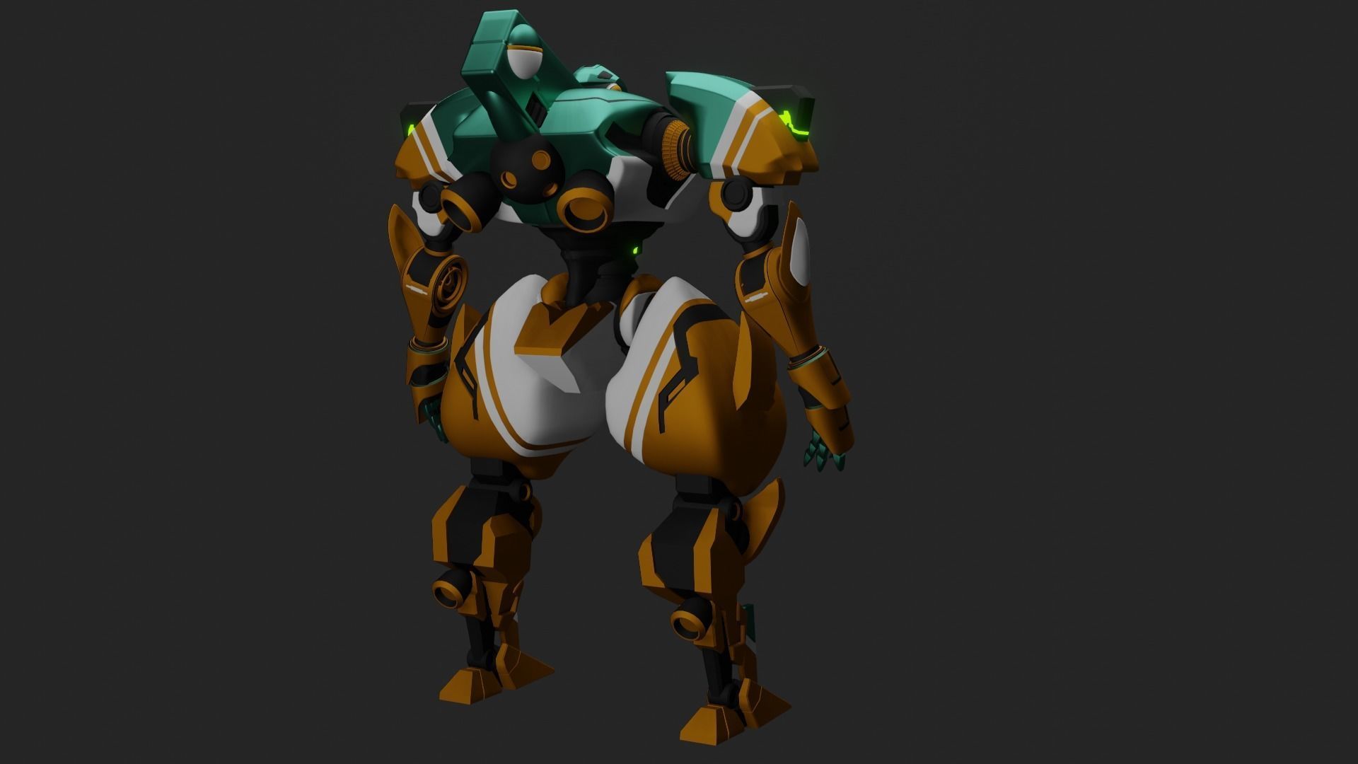 Sci-Fi robot  3D model_13