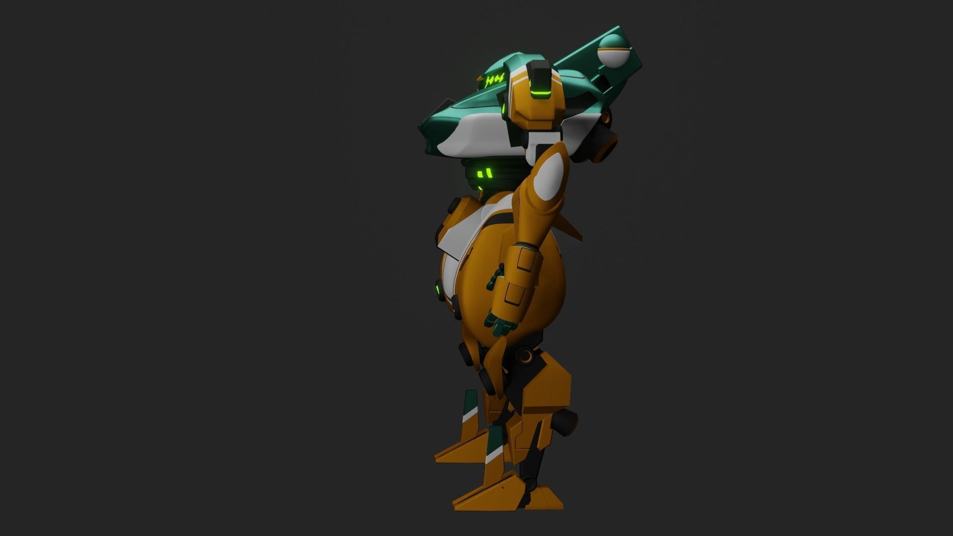 Sci-Fi robot  3D model_8