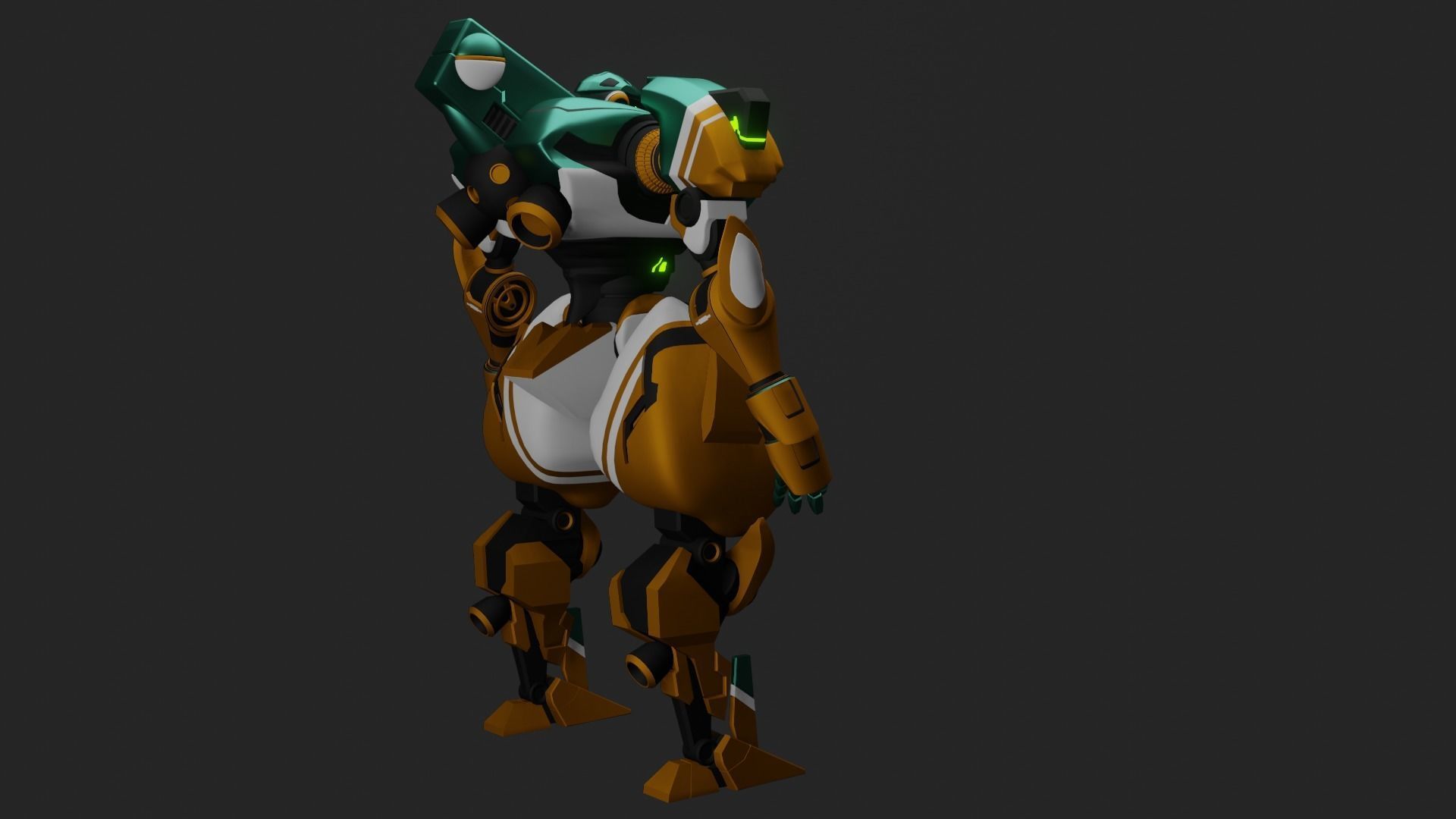 Sci-Fi robot  3D model_14
