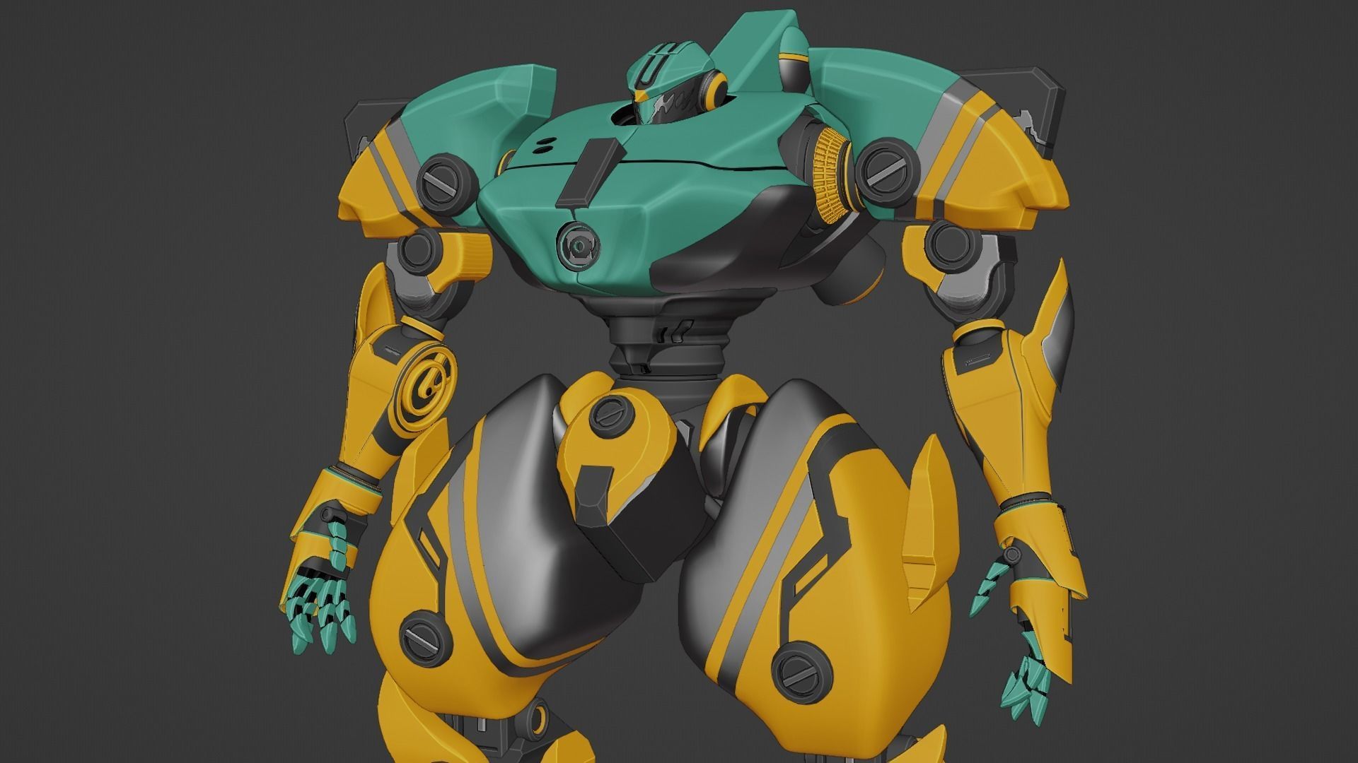 Sci-Fi robot  3D model_33