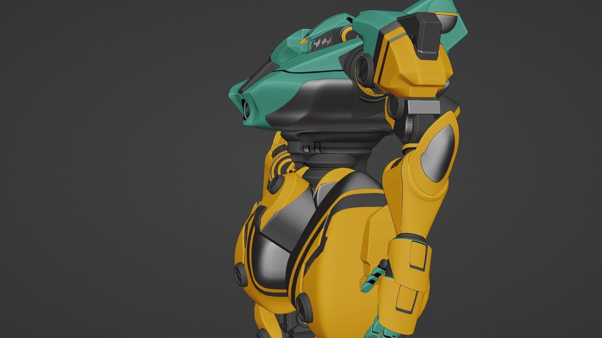 Sci-Fi robot  3D model_35