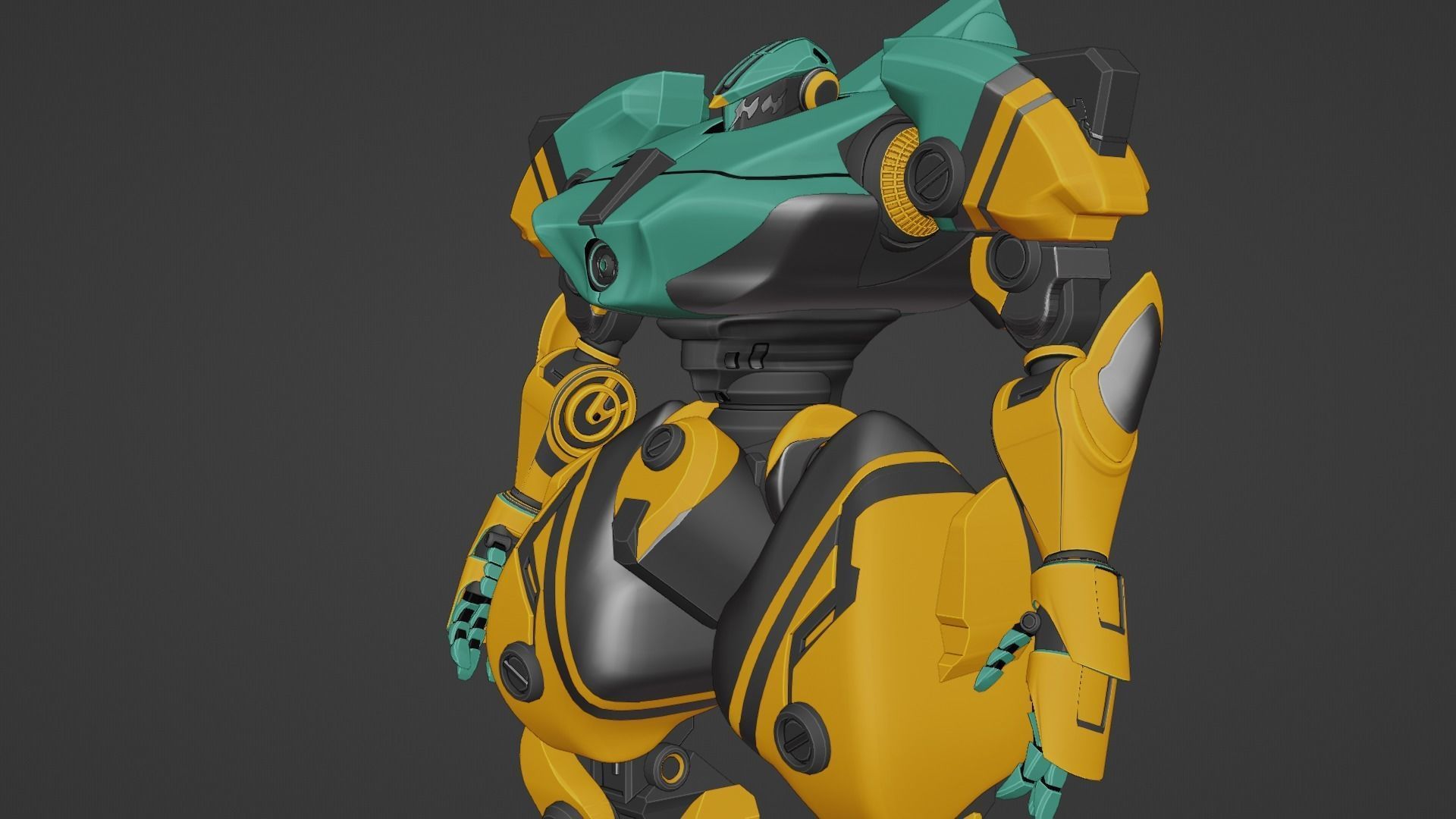 Sci-Fi robot  3D model_36