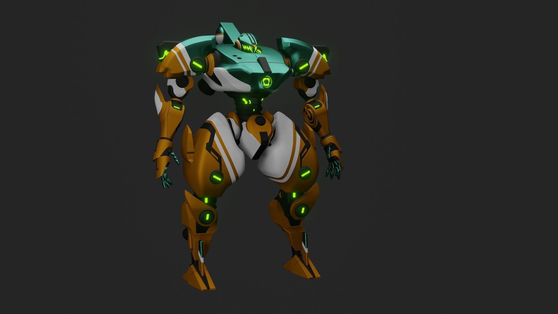 Sci-Fi robot  3D model_23