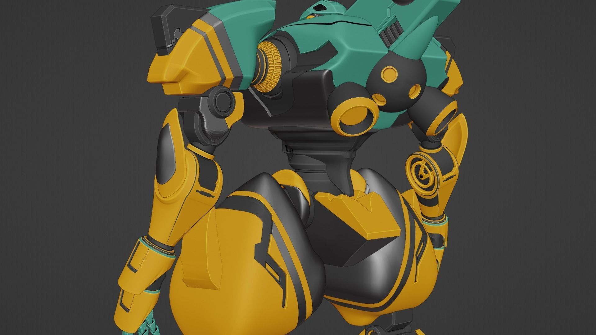 Sci-Fi robot  3D model_38