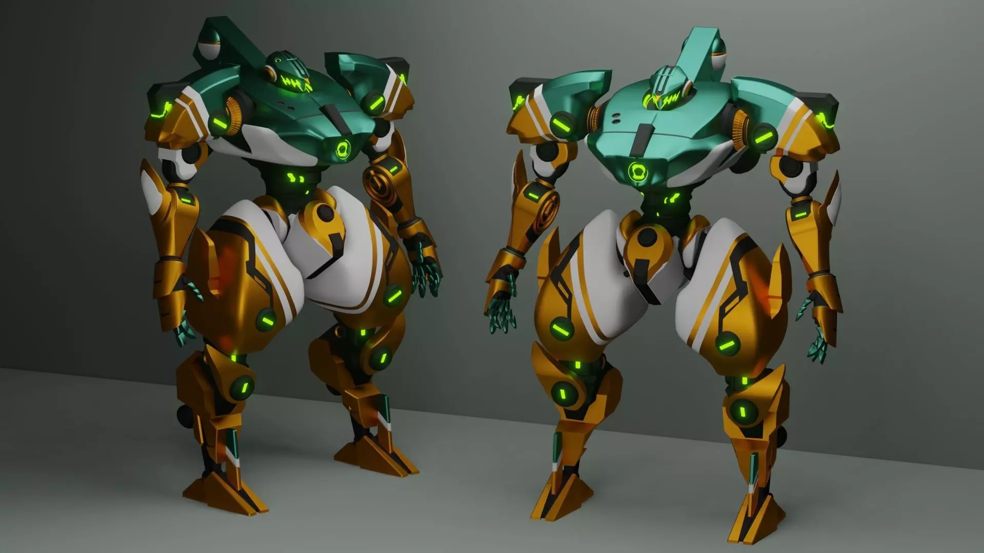 Sci-Fi robot  3D model_0