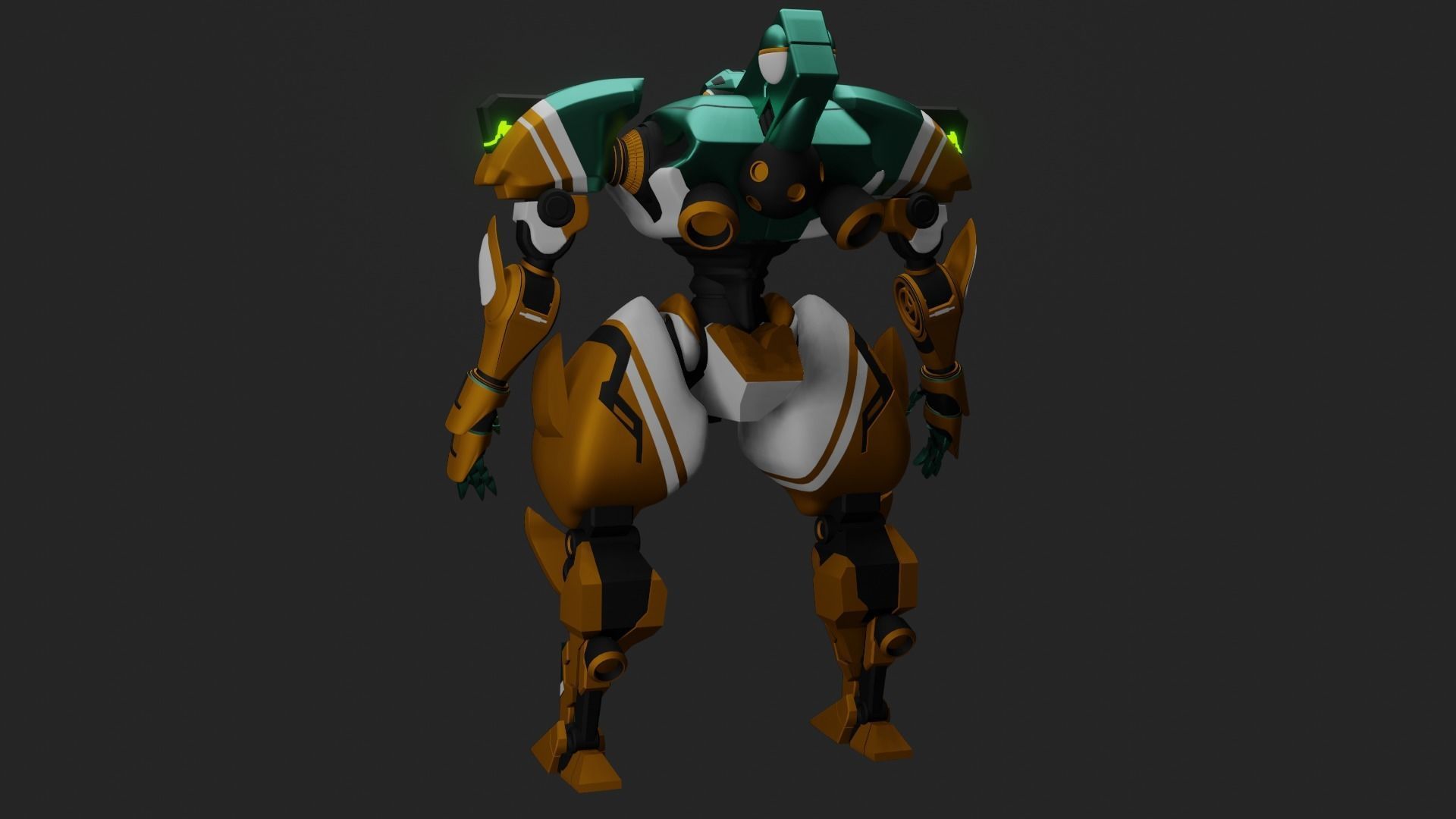 Sci-Fi robot  3D model_11