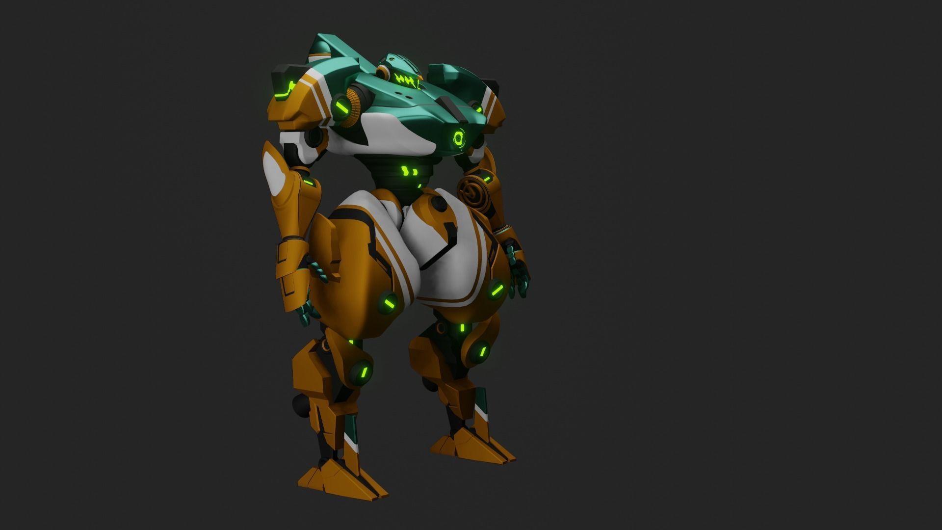 Sci-Fi robot  3D model_21