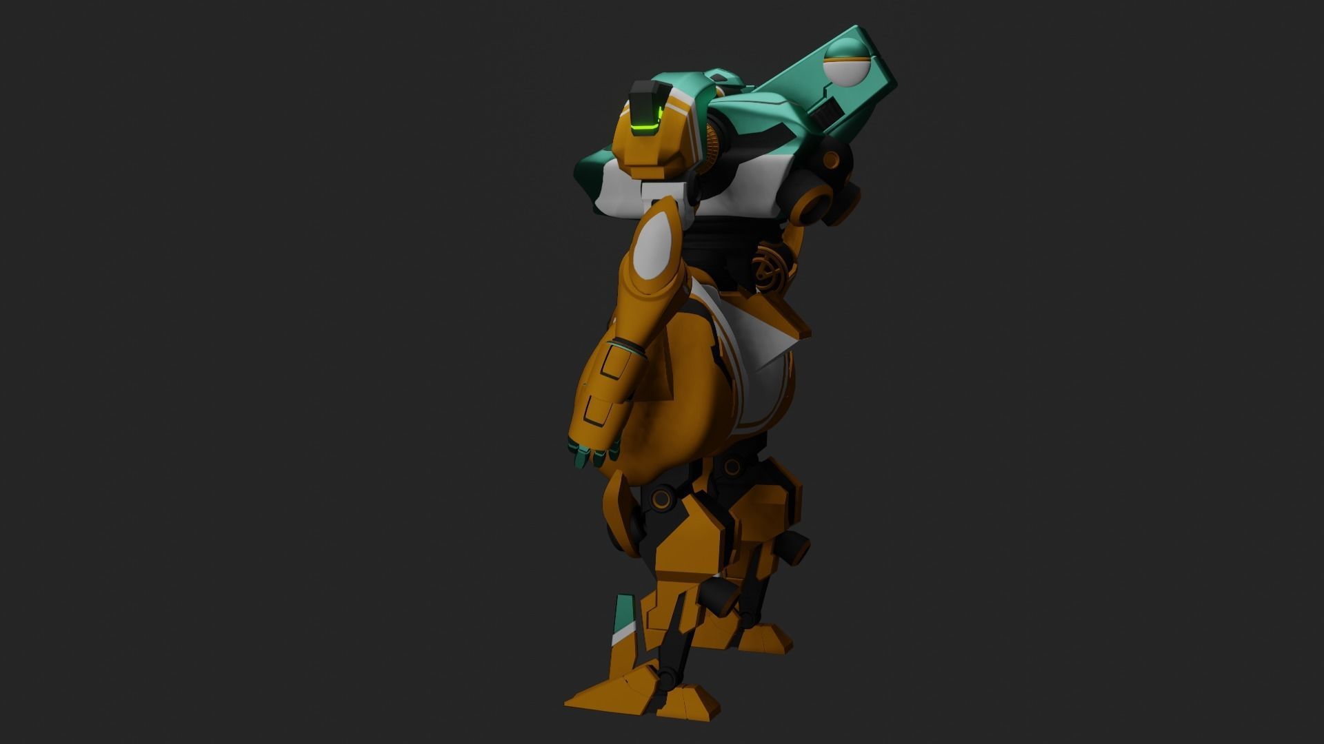 Sci-Fi robot  3D model_9