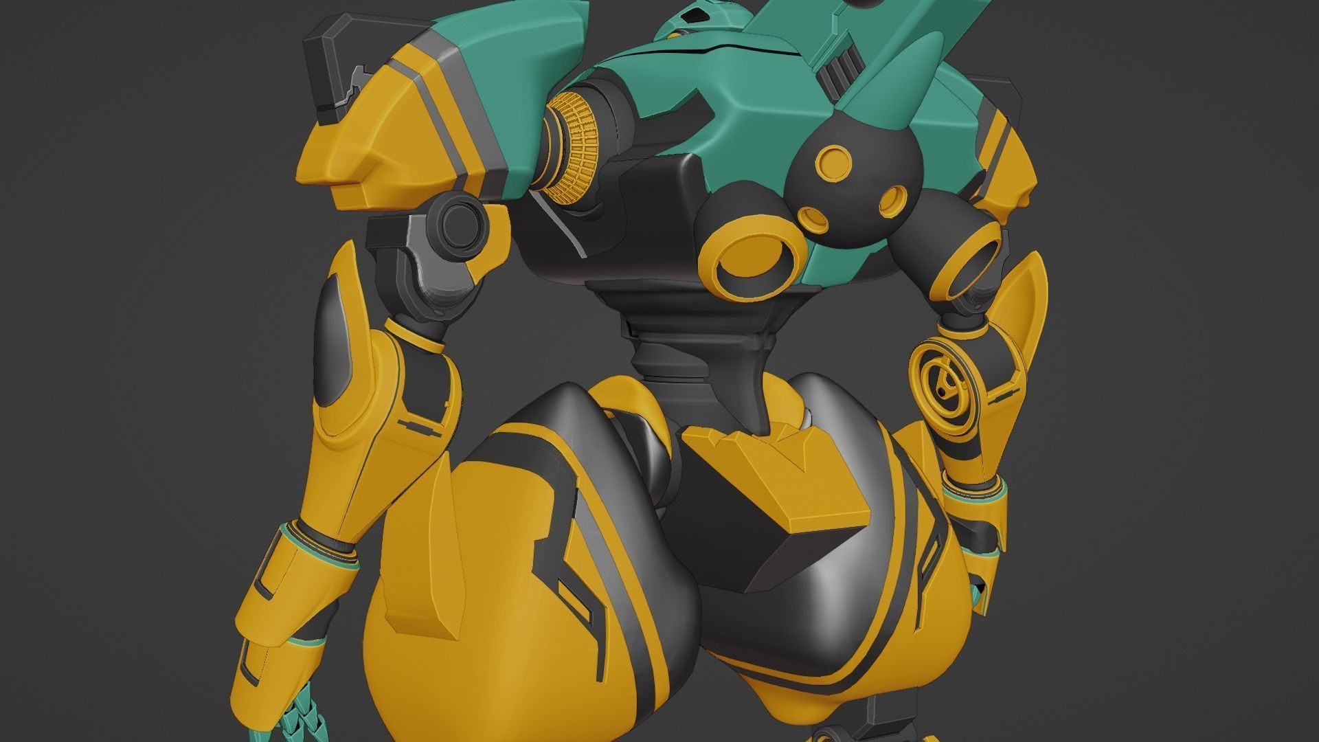 Sci-Fi robot  3D model_40