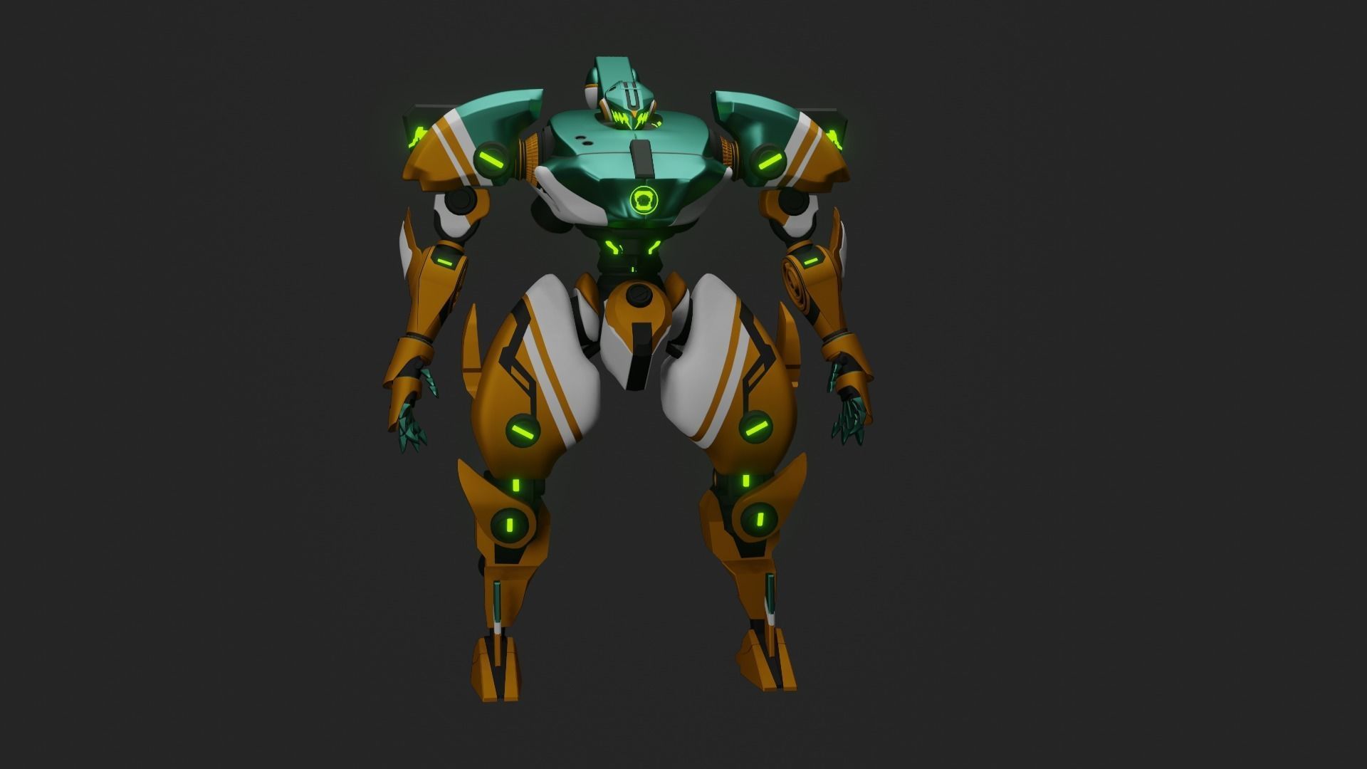 Sci-Fi robot  3D model_24