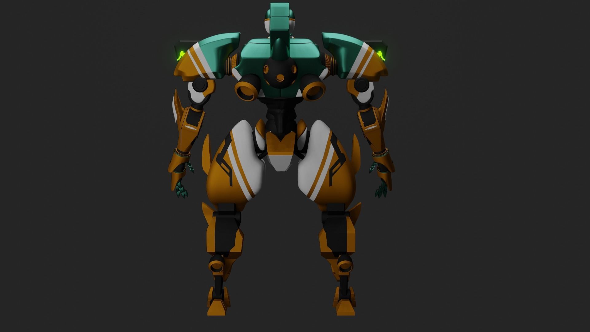 Sci-Fi robot  3D model_5