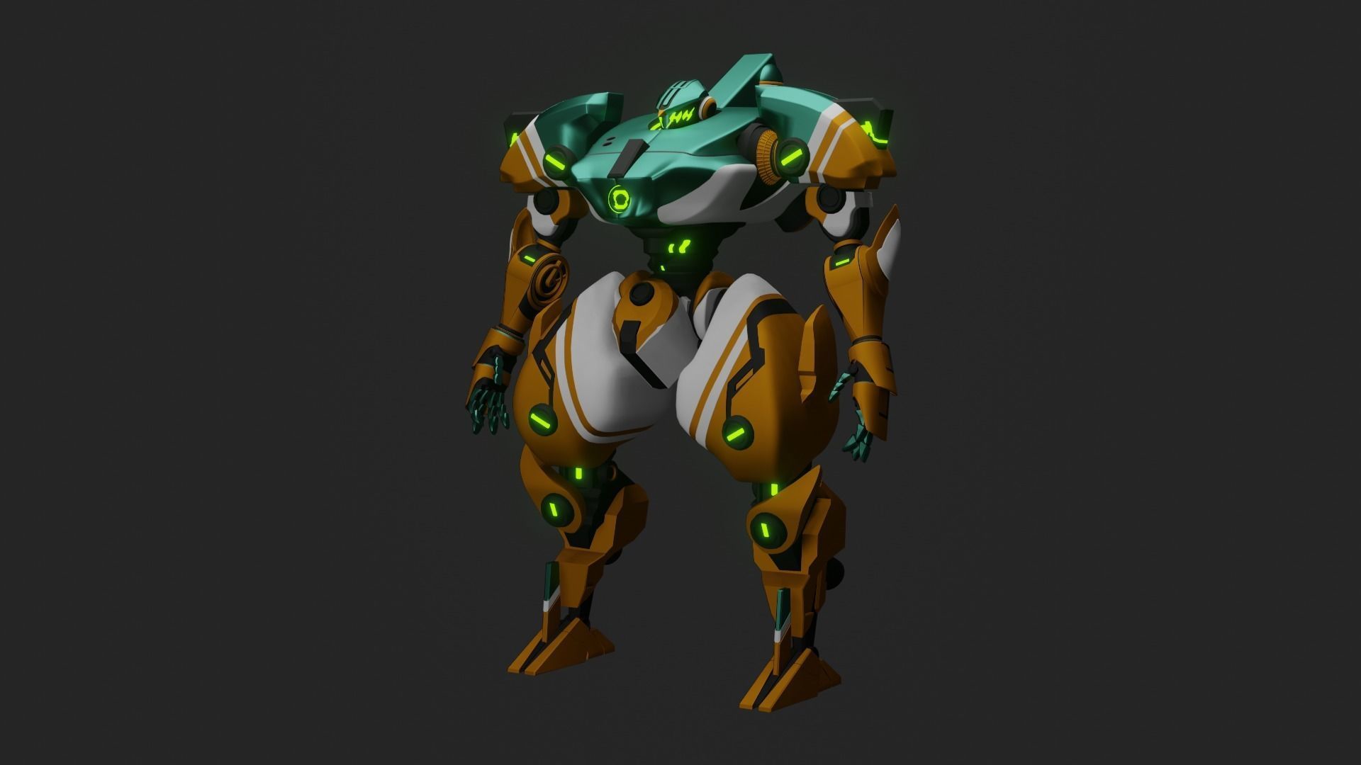 Sci-Fi robot  3D model_7