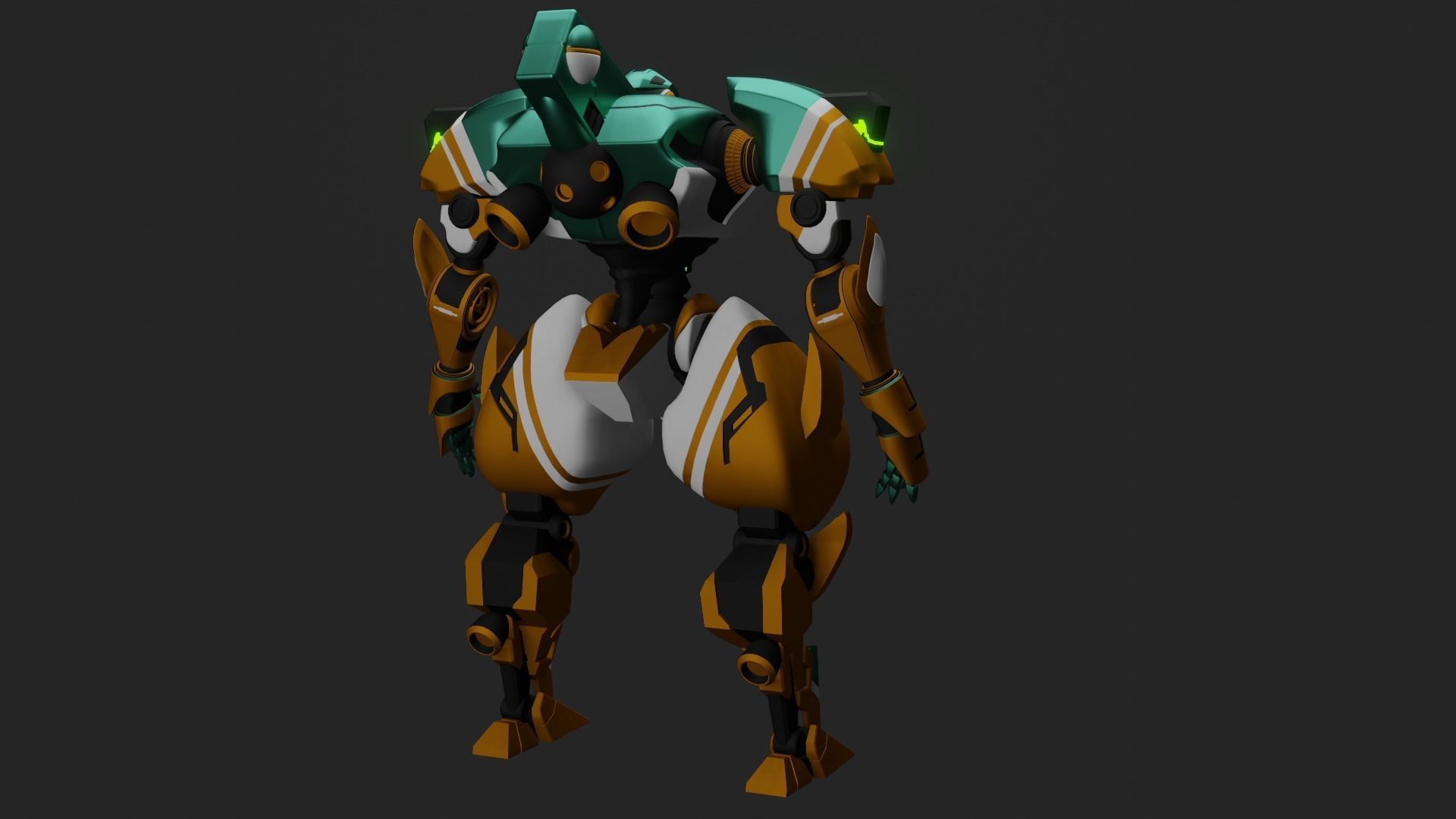 Sci-Fi robot  3D model_12