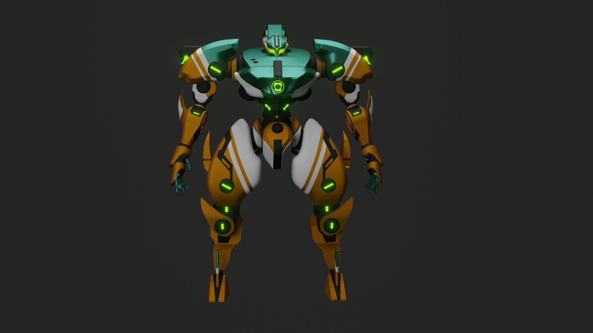 Sci-Fi robot  3D model_25