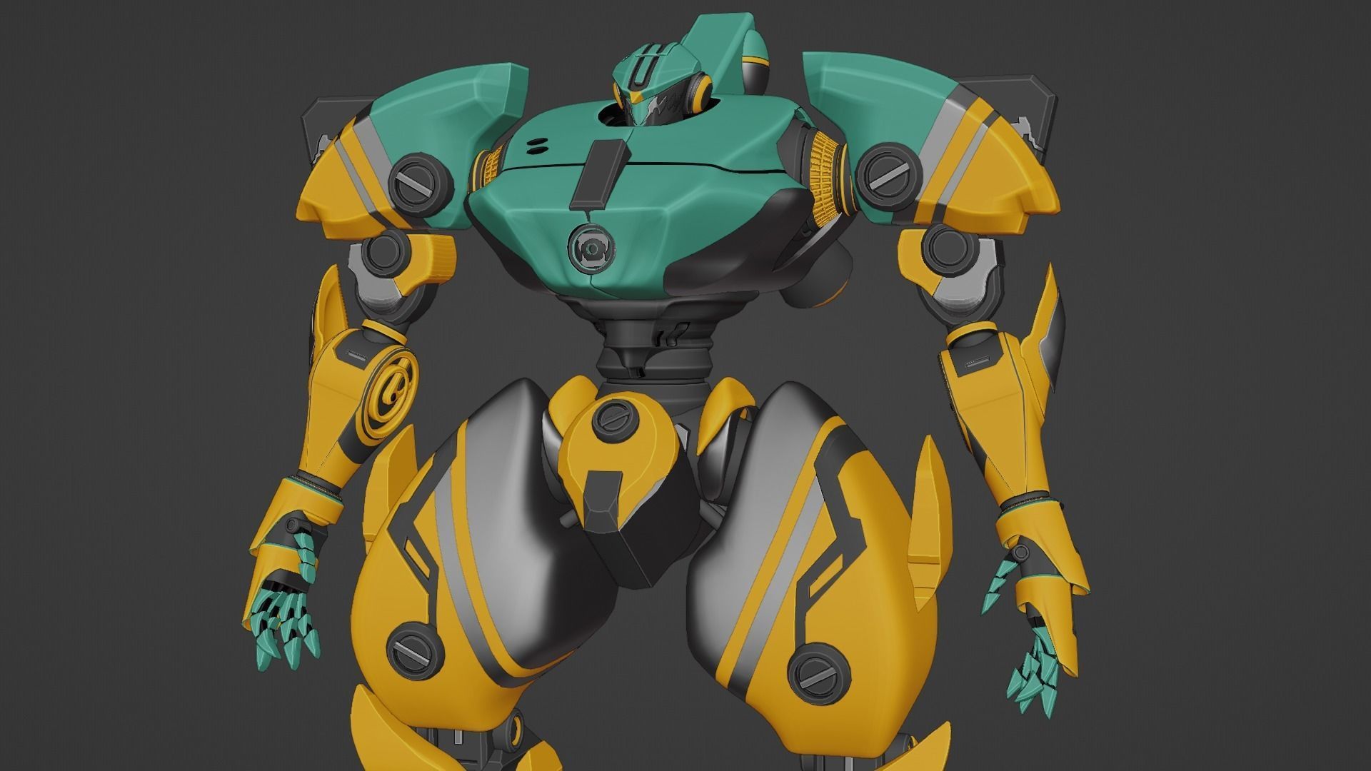 Sci-Fi robot  3D model_31