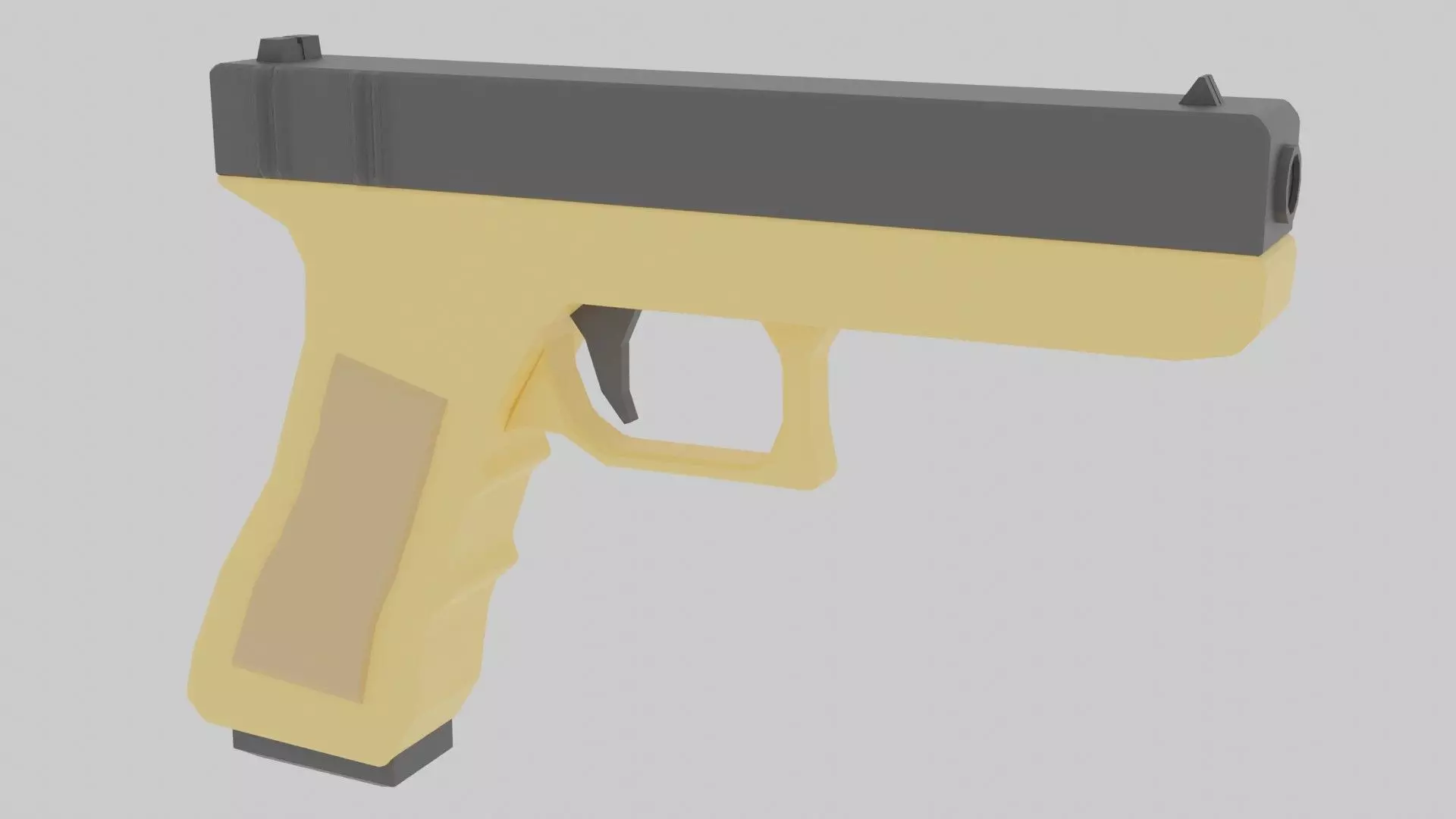 Glock 18 Low-poly 3D model_0