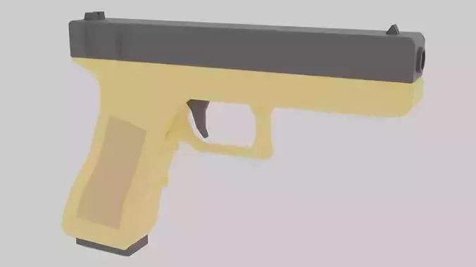Glock 18 Low-poly 3D model