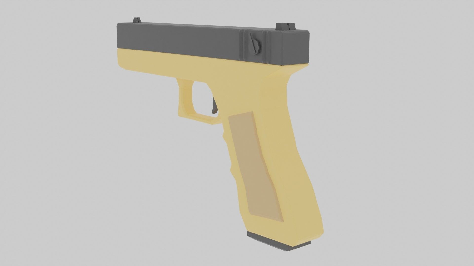 Glock 18 Low-poly 3D model_2