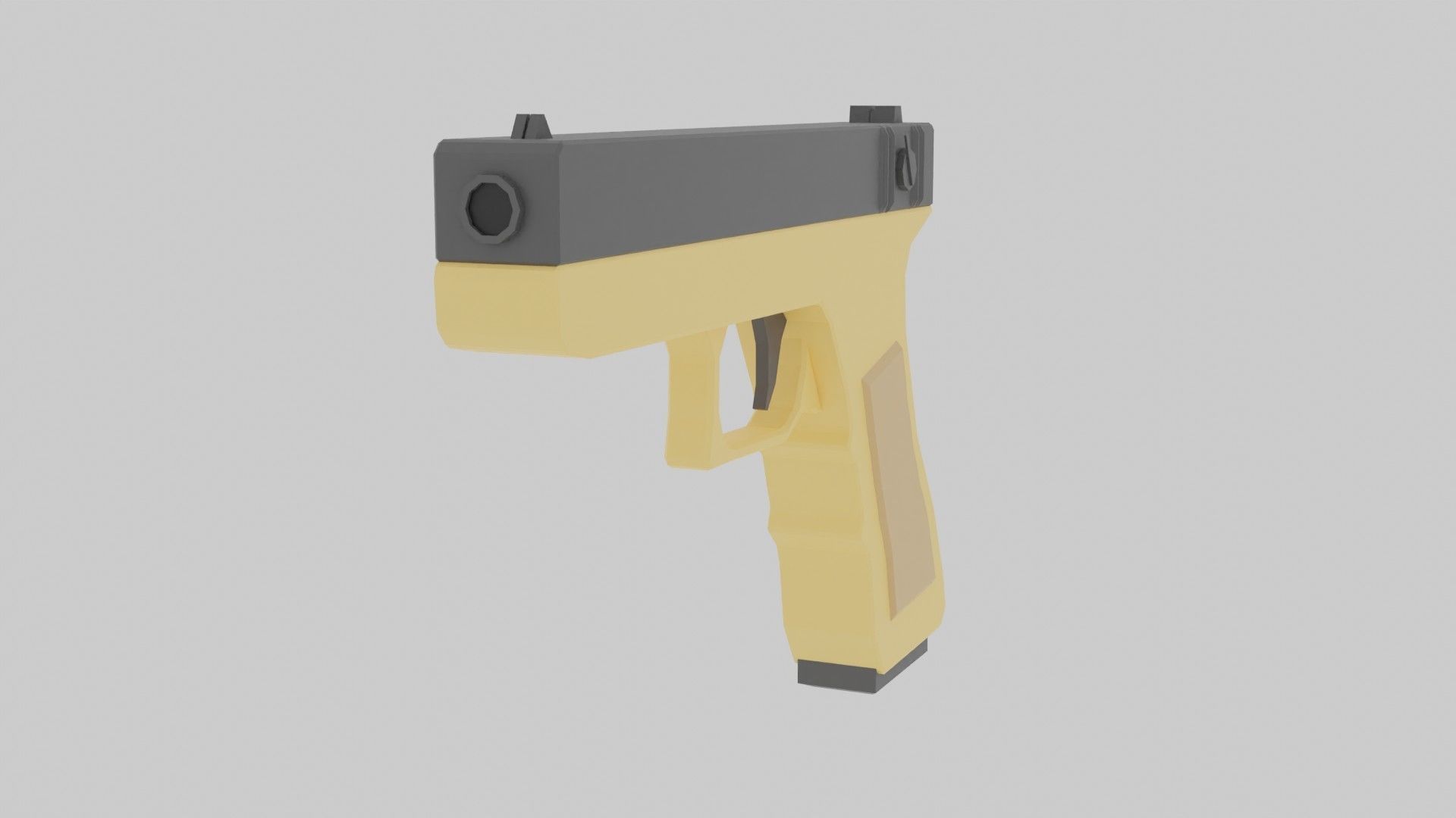 Glock 18 Low-poly 3D model_3