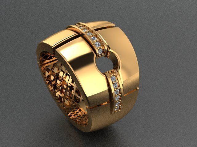 goldo ring  3D print model_3