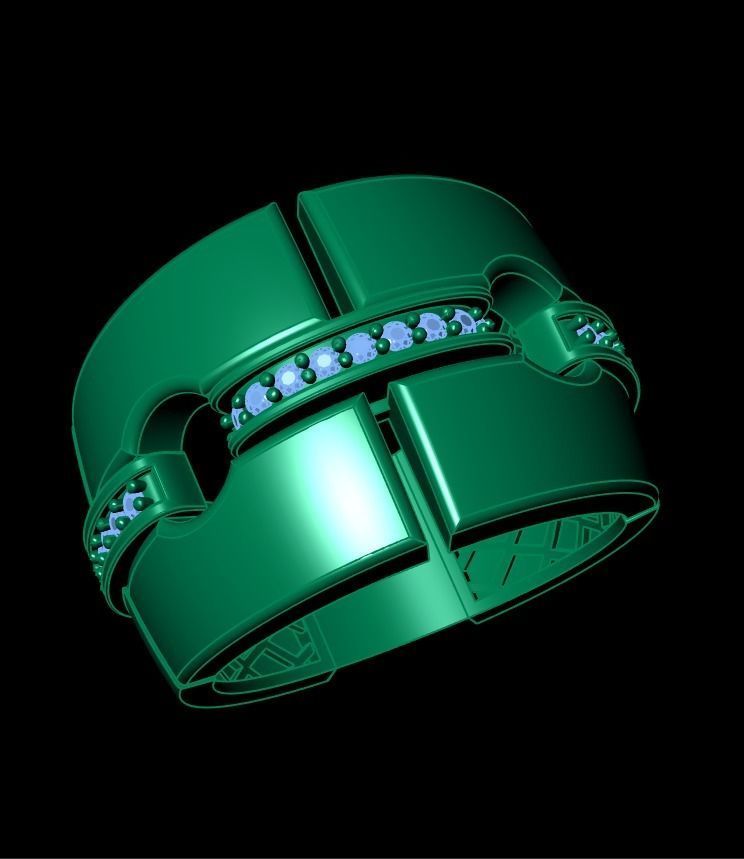 goldo ring  3D print model_14