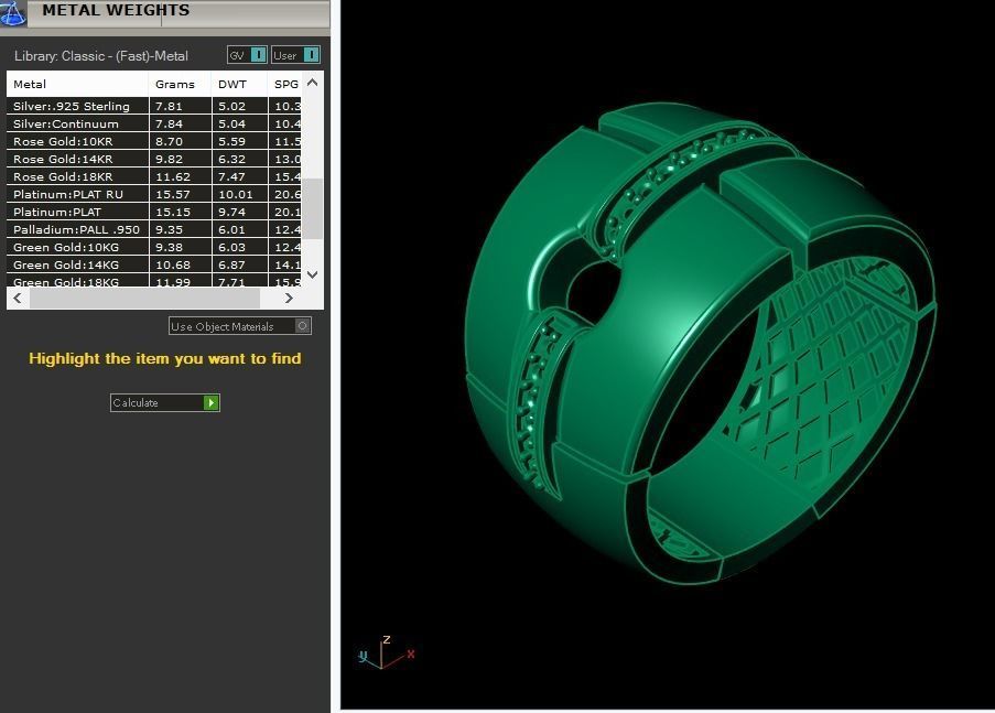 goldo ring  3D print model_16