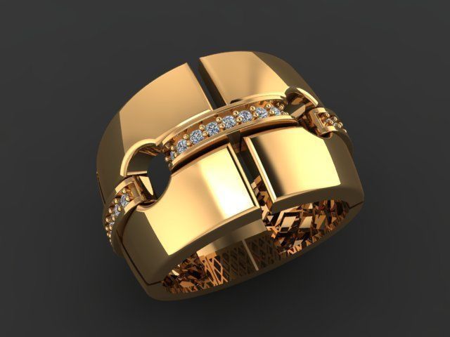goldo ring  3D print model_1