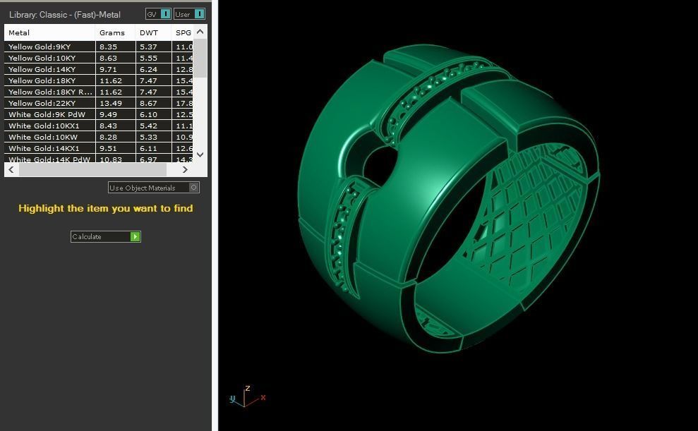goldo ring  3D print model_15