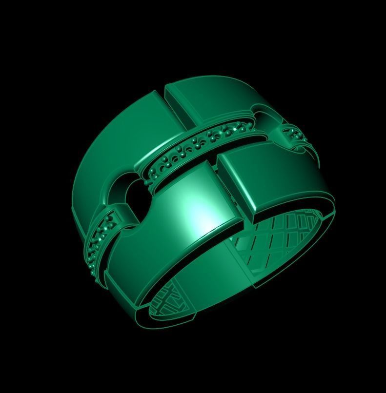 goldo ring  3D print model_13
